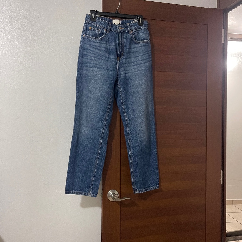 H&M high waist straight jeans